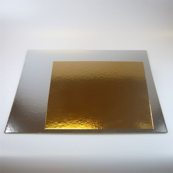 Cake Card Square 25cm / Thickness 1mm - 3pc